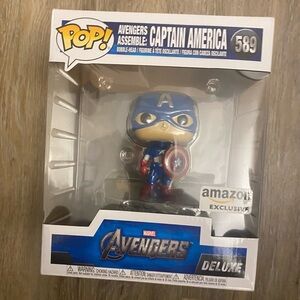Funko Pop! Captain America Figure Deluxe #589
